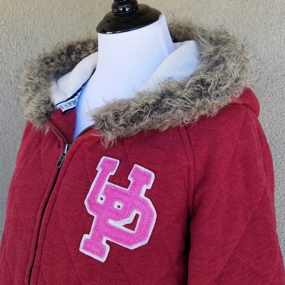 [SOLD] Pink Victoria's Secret Zip Up Jacket - Picture 6 of 8